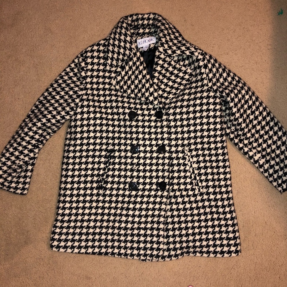 Black and White Pea Coat